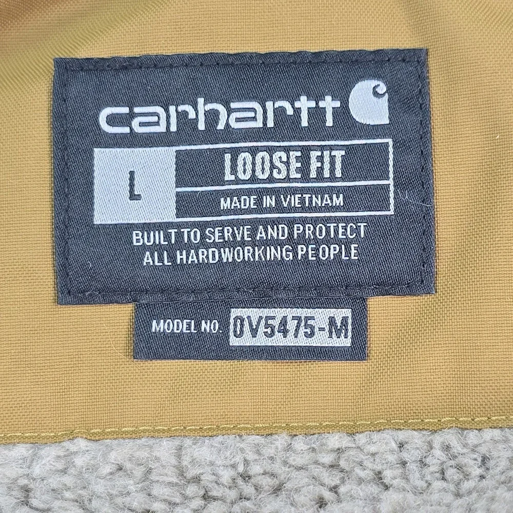 Carhartt Montana Insulated Vest 105475 B33 Brown NWT Mens Large Loose Fit